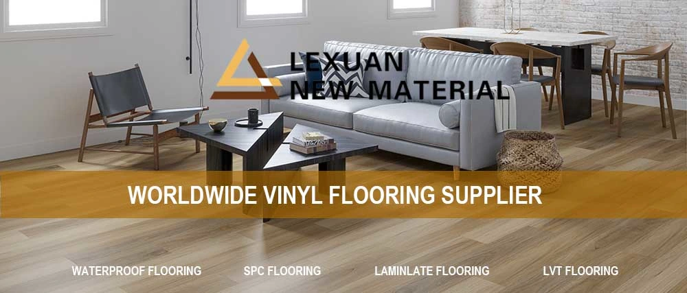 Free Sample Wear Layer Waterproof Uniclic Vinyl Spc Floor Tile in Maple/Oak/Teak/Pine/Cherry Wood Wooden Design