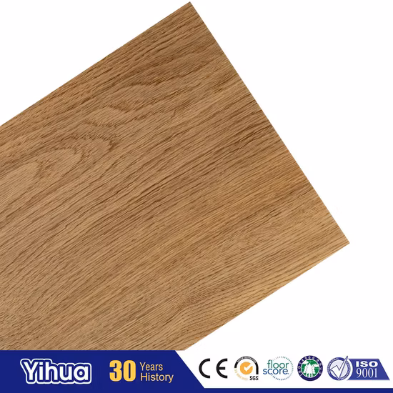 Lvt imperméable/PVC/SPC carrelage de sol en vinyle de luxe en plastique/caoutchouc cliquez/collant/auto